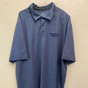 Nike Men's Heathered Navy Polo Shirt